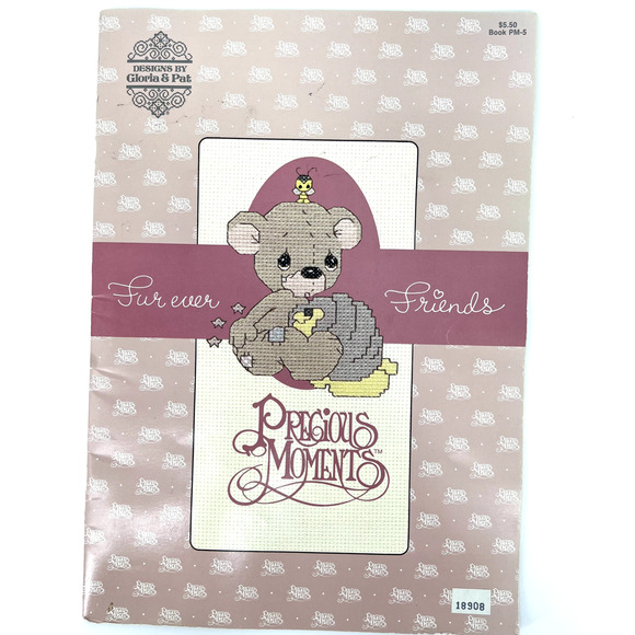 Precious Moments Fur Ever Friends Cross Stitch Pattern - Designs By Gloria & Pat - Picture 1 of 4